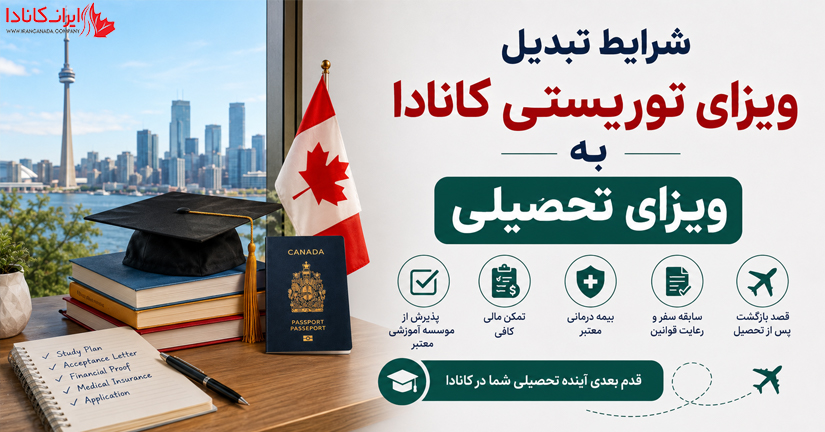 تبدیل ویزای توریستی کانادا به کاری یا تحصیلی